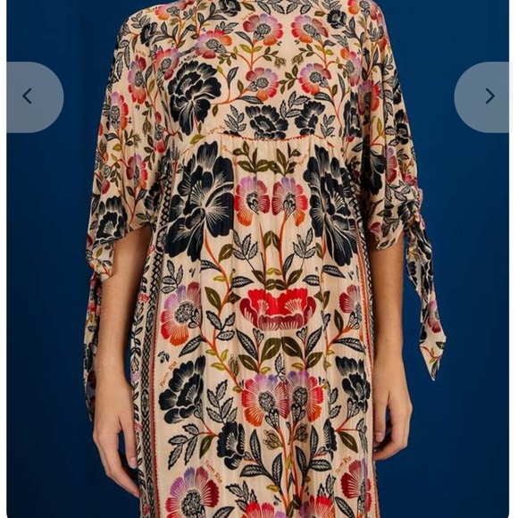 Farm Rio Romantic Garden Maxi Dress Size Small Floral Multi - Picture 14 of 14